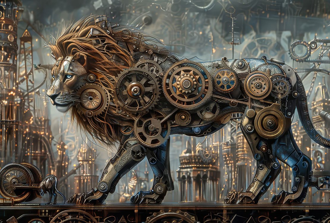 Steampunk Lion