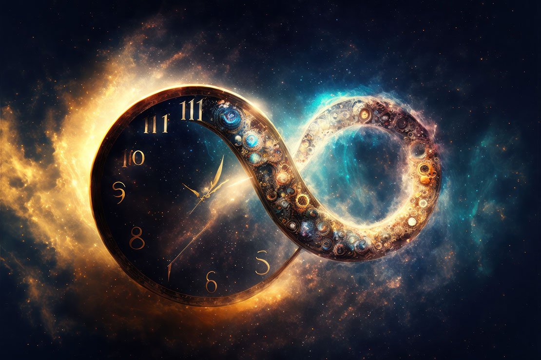 Time Travel Graphic AI Generated