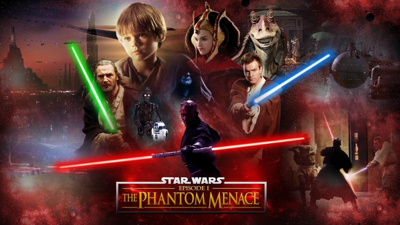 Star Wars Phantom Menace Movie Poster Image