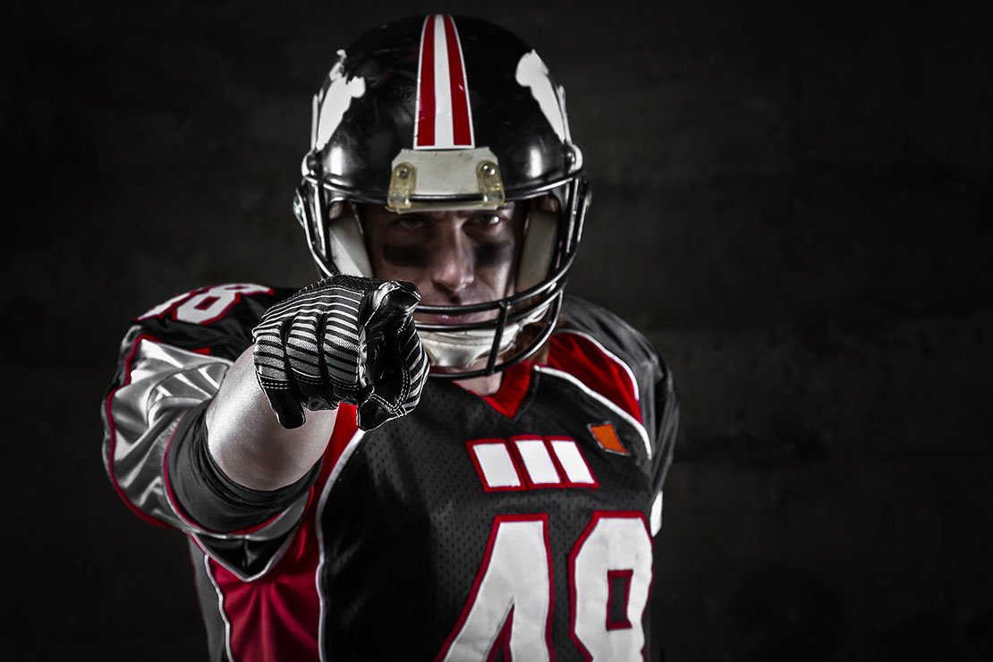 Football Guy Pointing