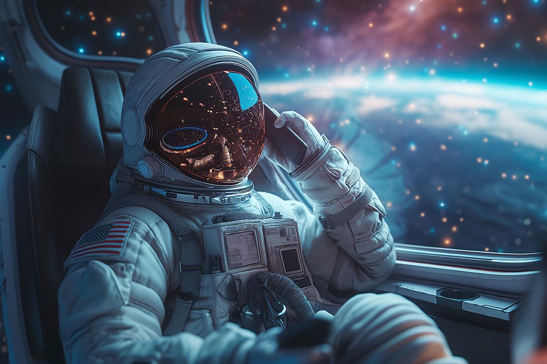 Astronaut in space. 