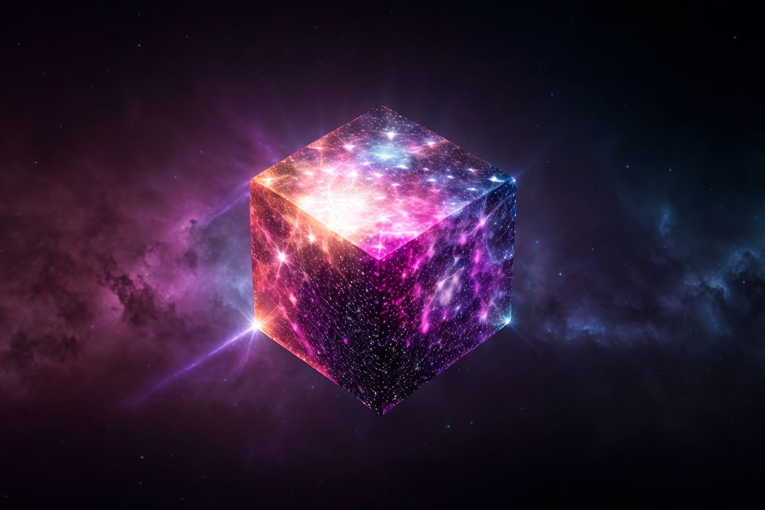 Cube Satellites In Space.