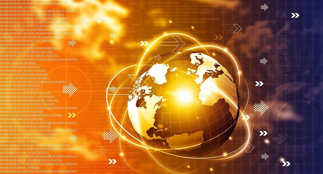 Global technology concept graphc